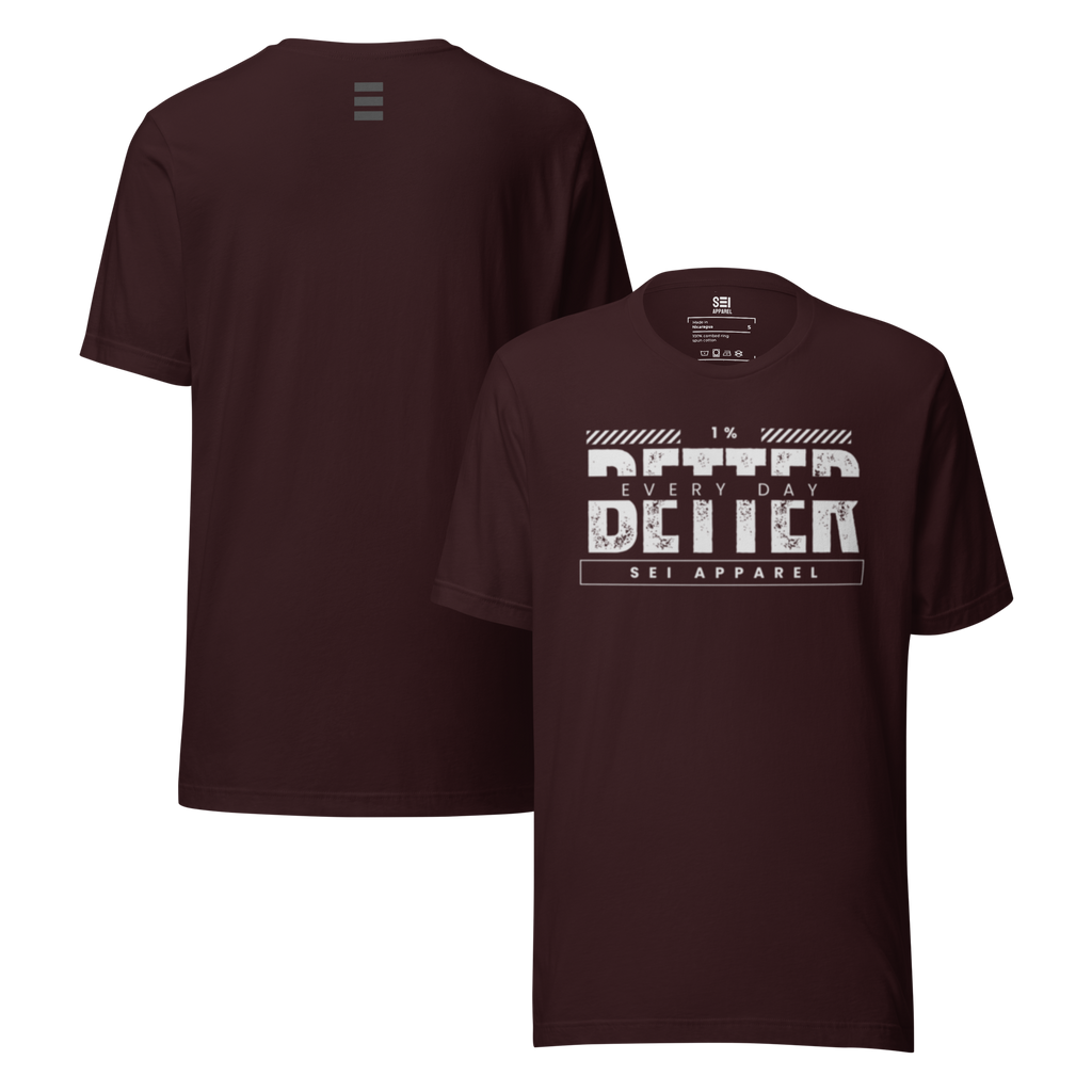 1% Better Every Day Tee (white logo)