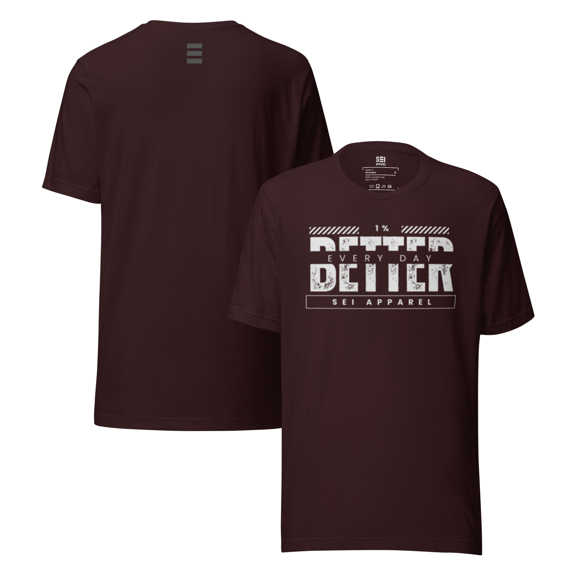 1% Better Every Day Tee (white logo)