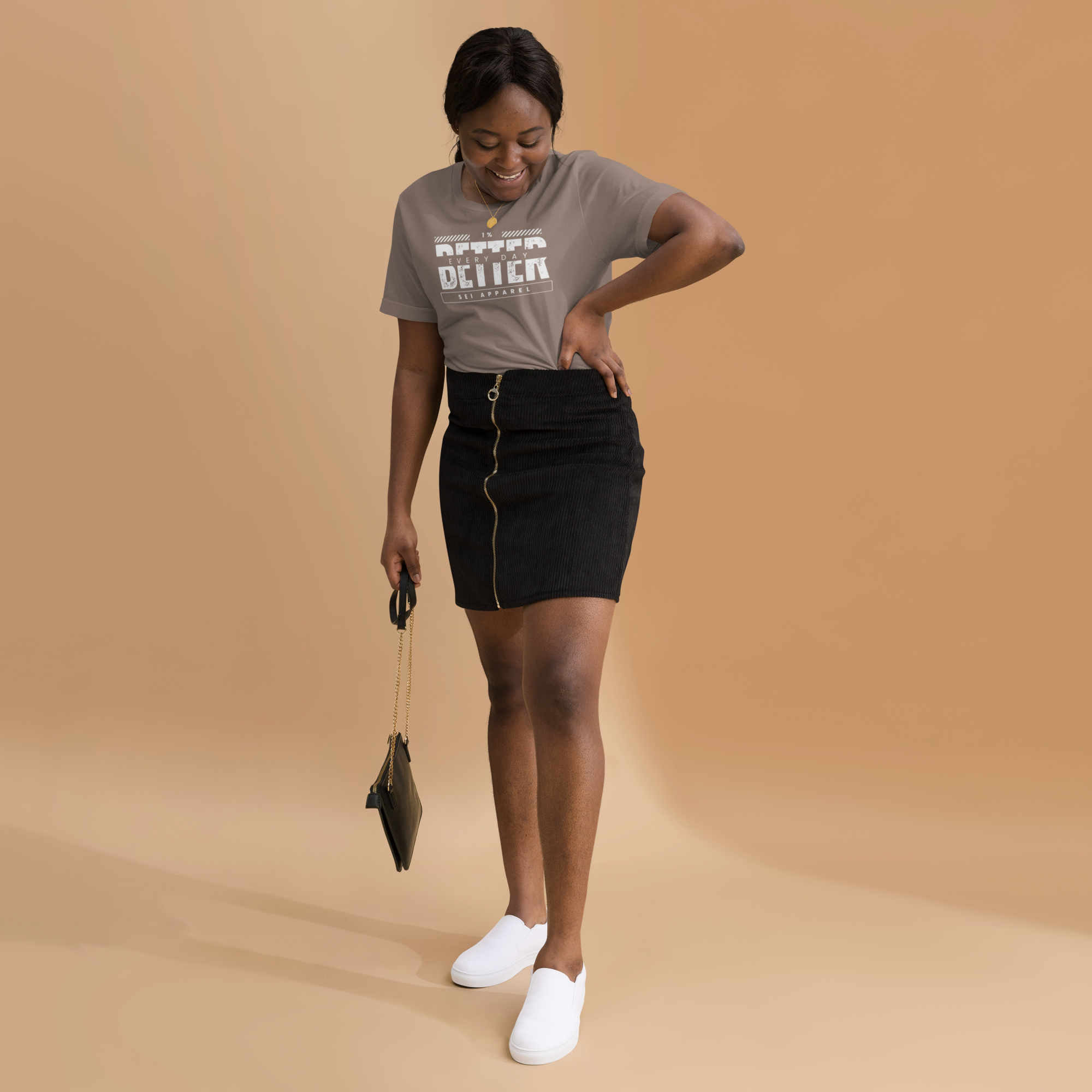 1% Better Every Day Tee (white logo)