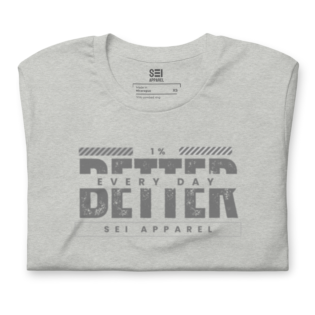 1% Better Every Day Tee (gray logo)