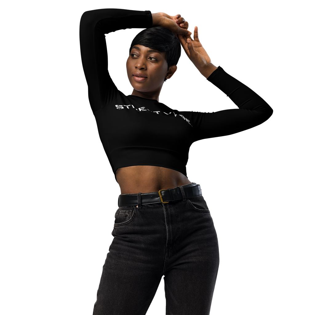 StreetVybe Long-sleeve Crop Top