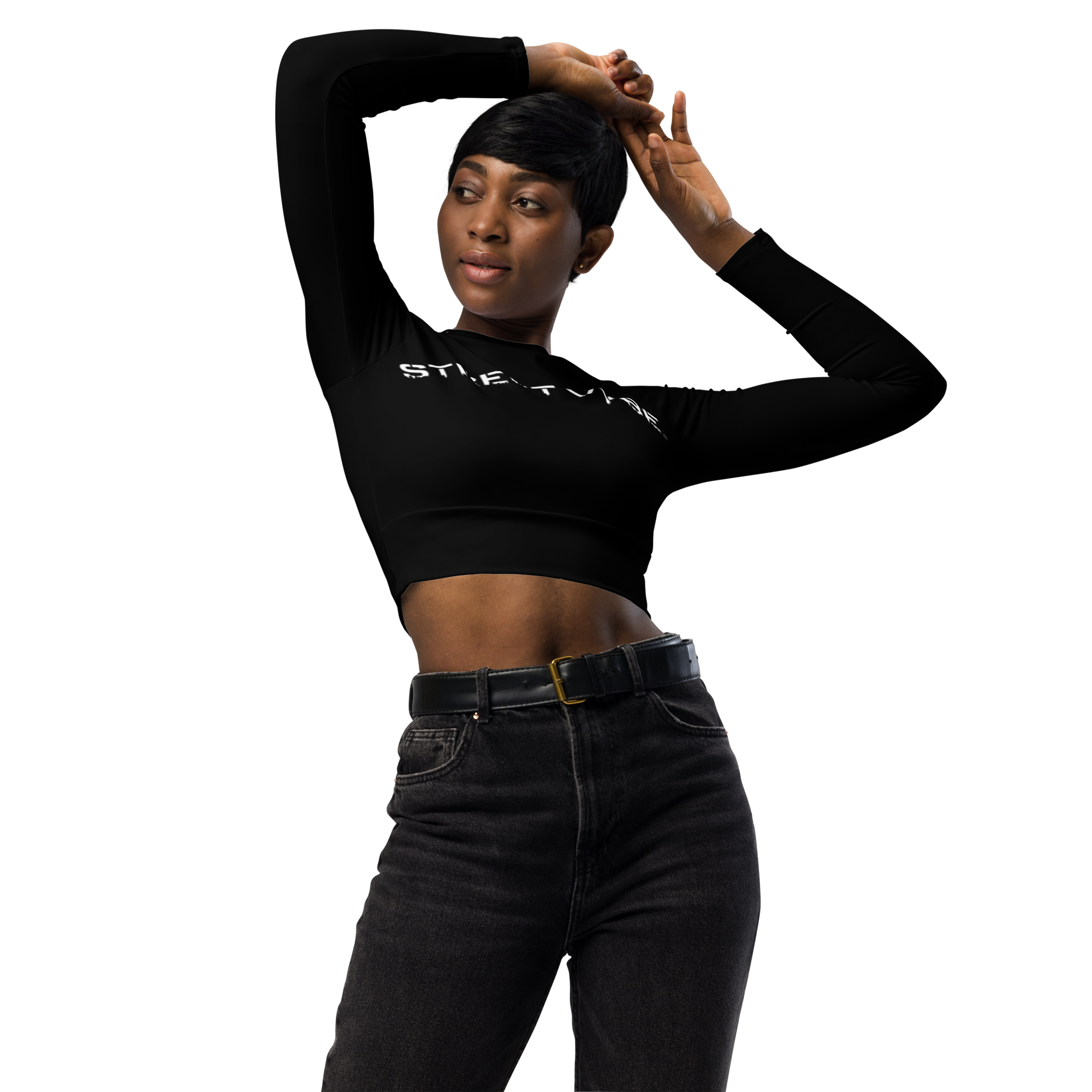 StreetVybe Long-sleeve Crop Top