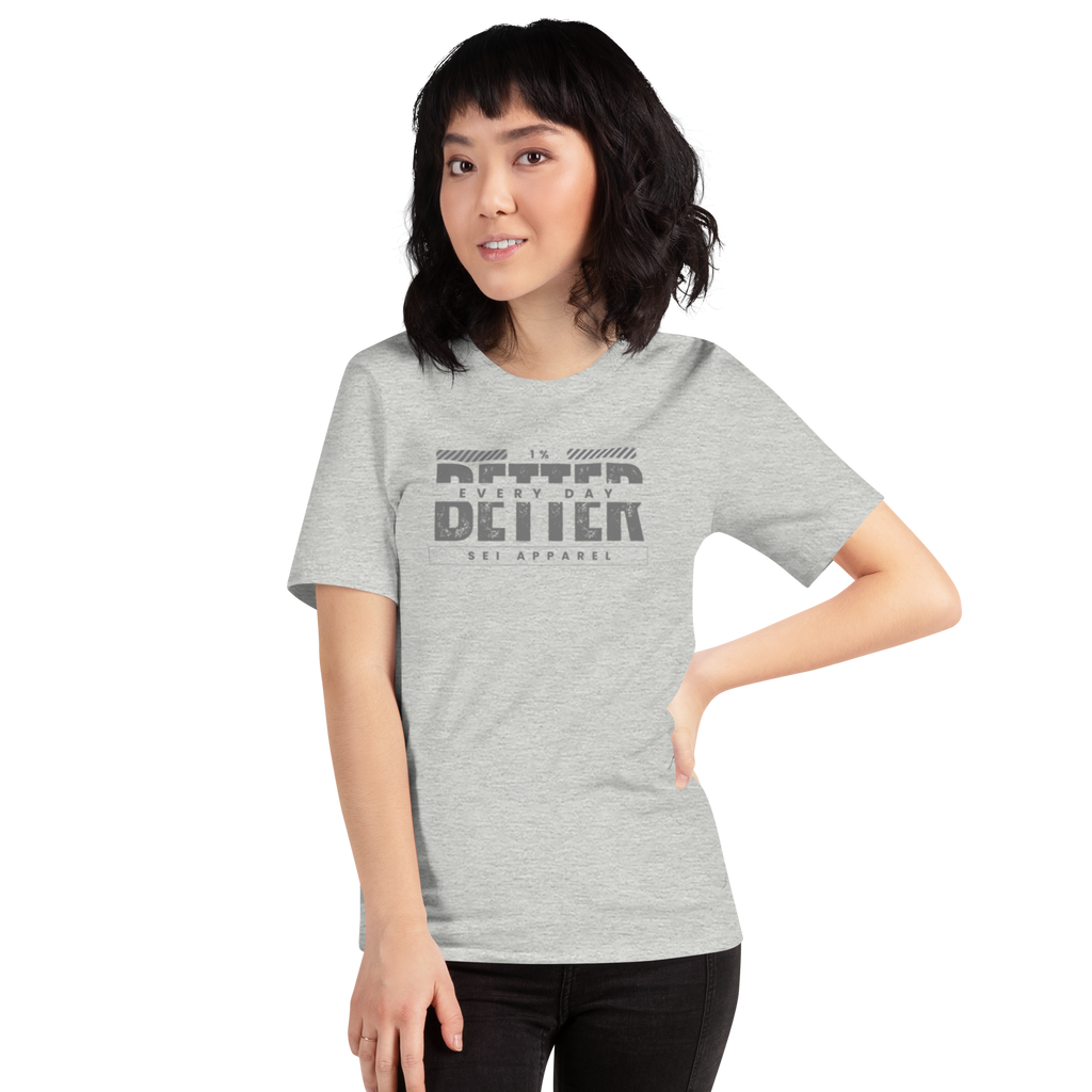 1% Better Every Day Tee (gray logo)