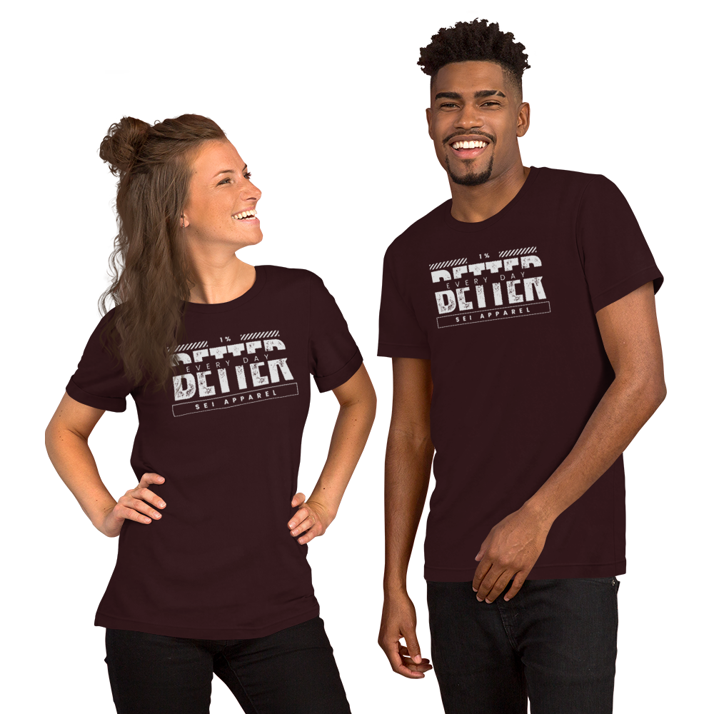 1% Better Every Day Tee (white logo)
