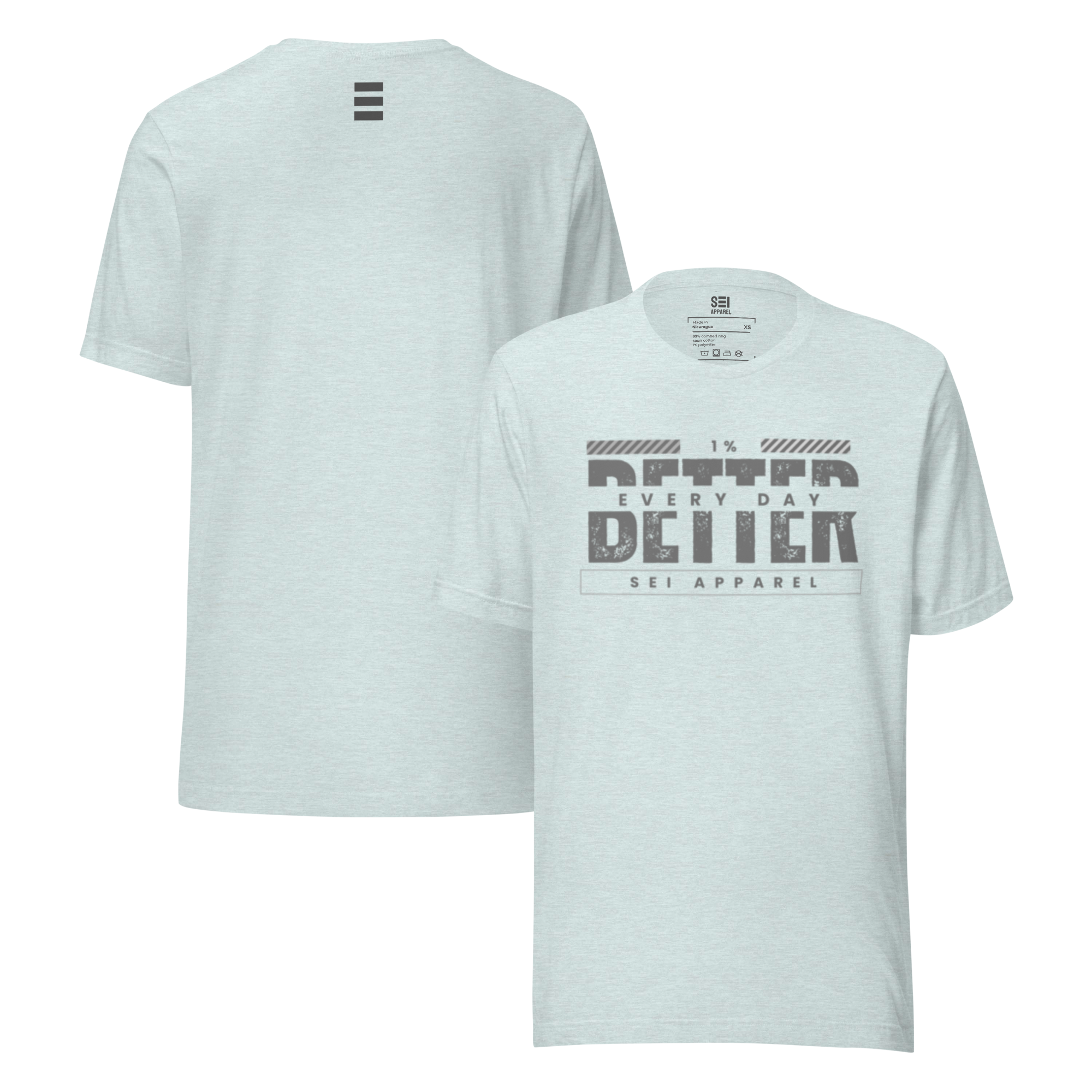 1% Better Every Day Tee (gray logo)