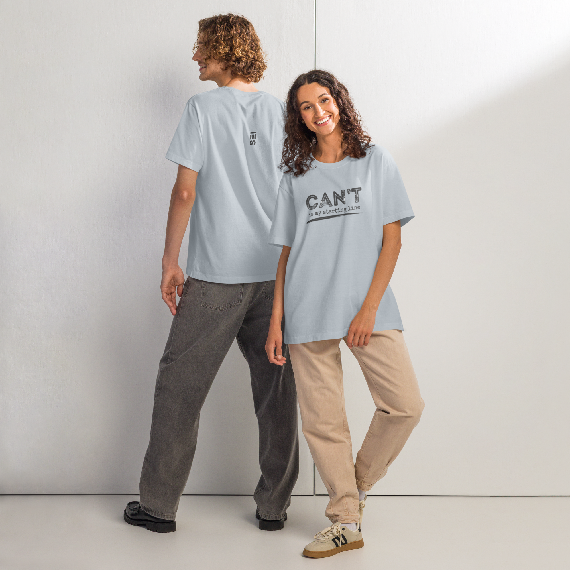 CAN'T Is My Starting Line Tee (Gray logo)