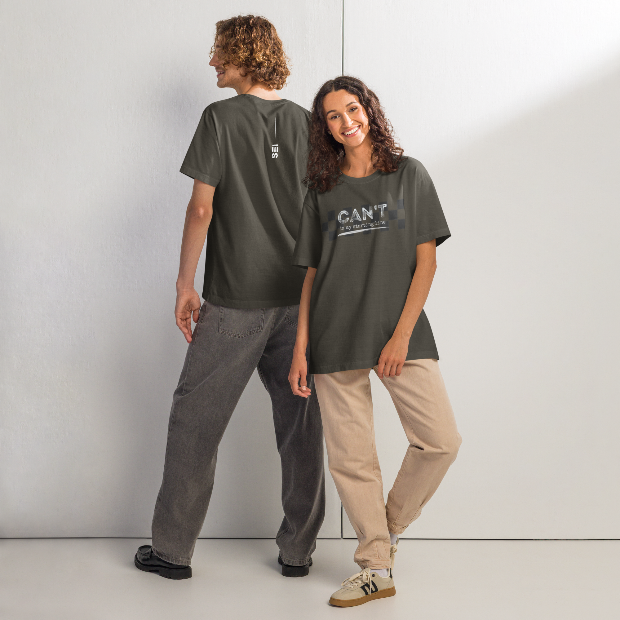 CAN'T Is My Starting Line Tee (White Logo)
