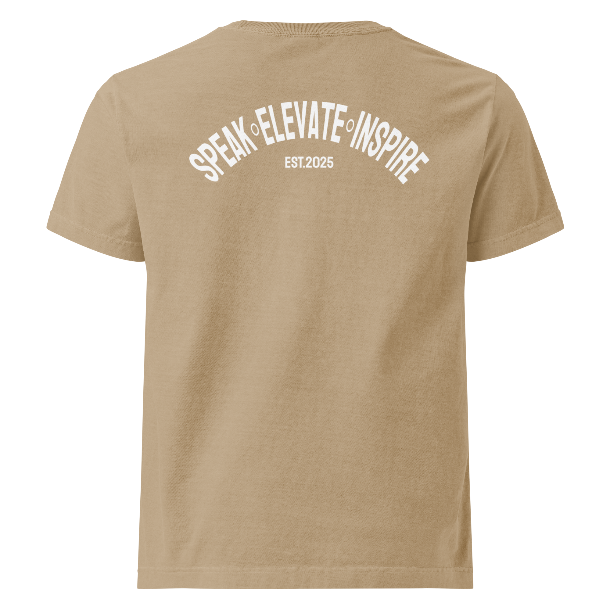 Speak Elevate Inspire Tee (white logo)