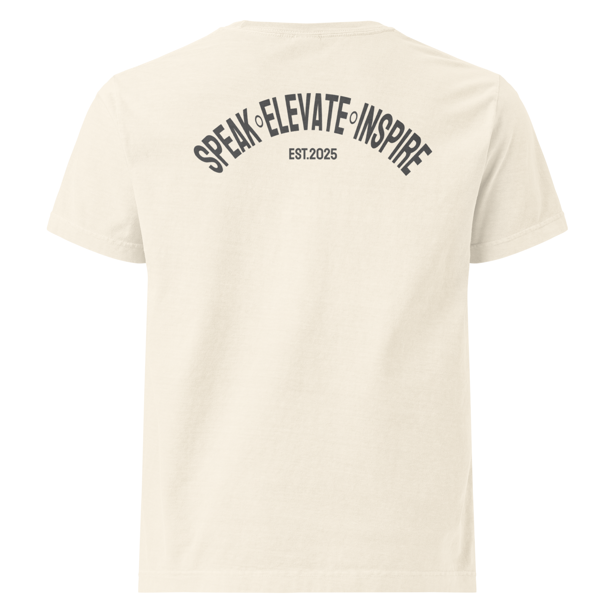 Speak Elevate Inspire Tee (gray logo)