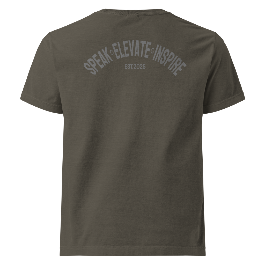 Speak Elevate Inspire Tee (gray logo)