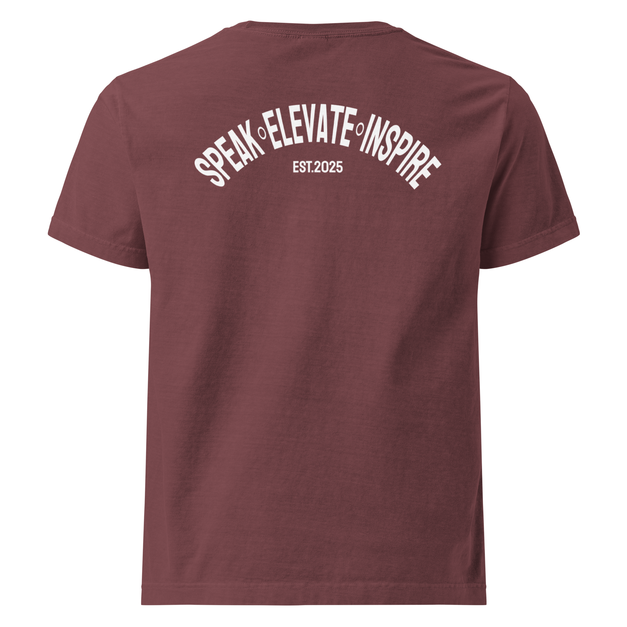 Speak Elevate Inspire Tee (white logo)