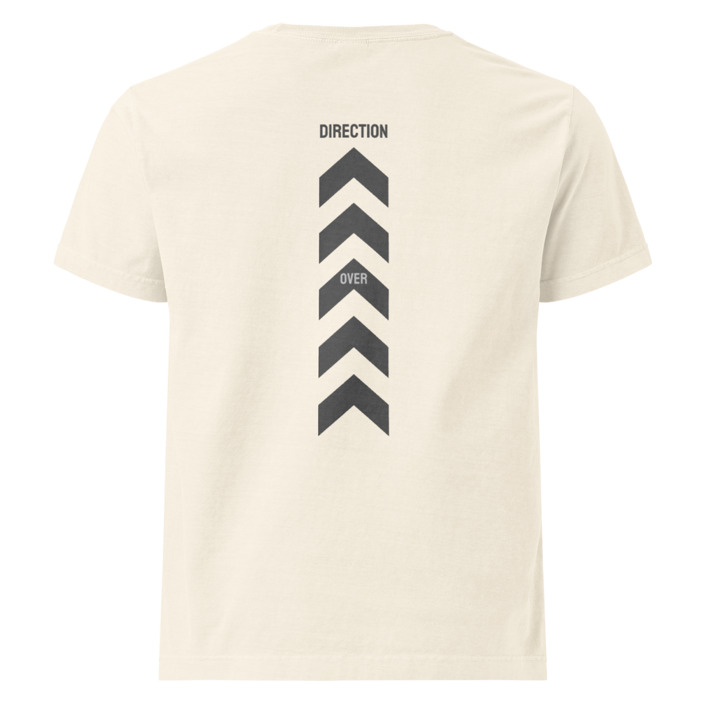 Direction Over Speed Tee (gray logo)