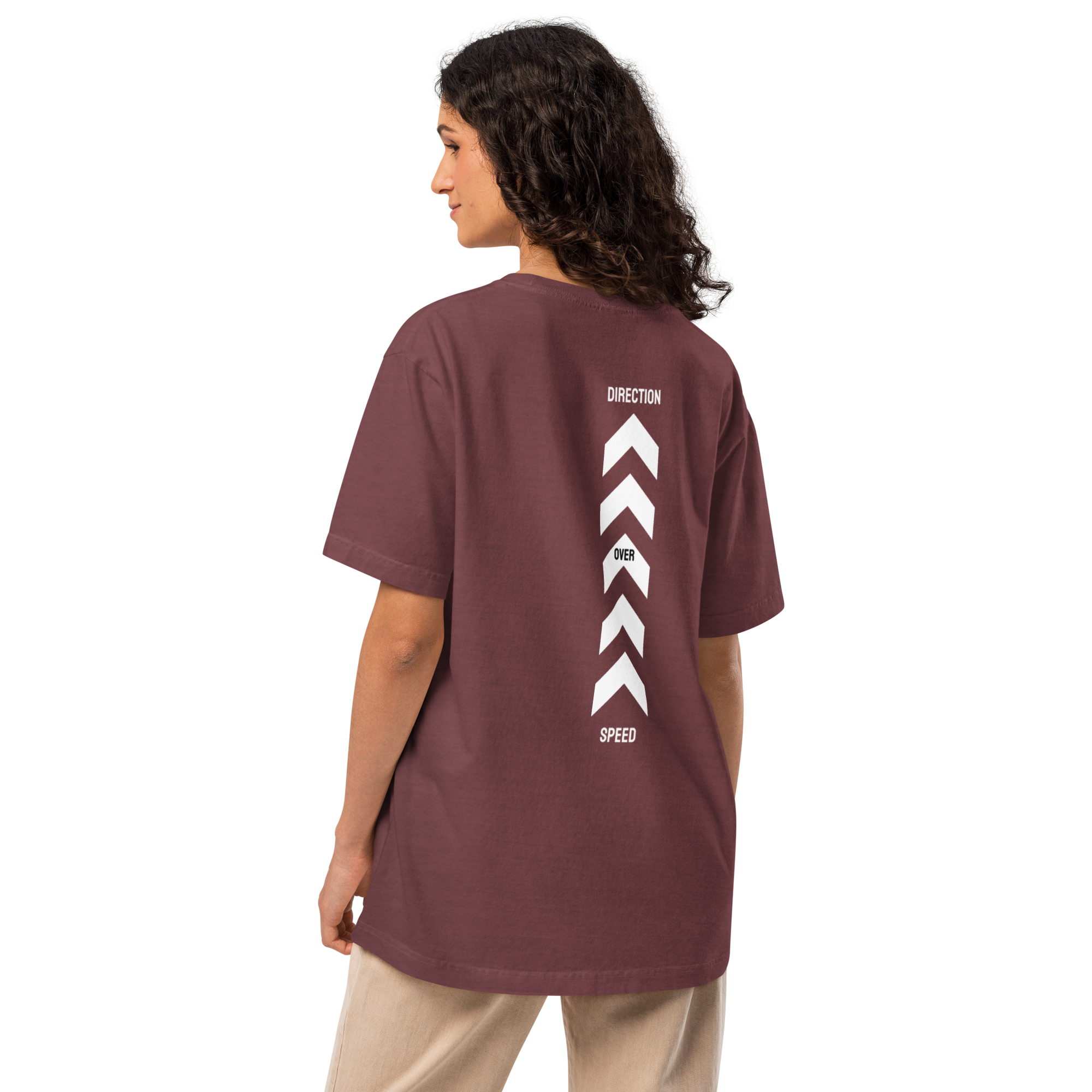 Direction Over Speed Tee (white logo)