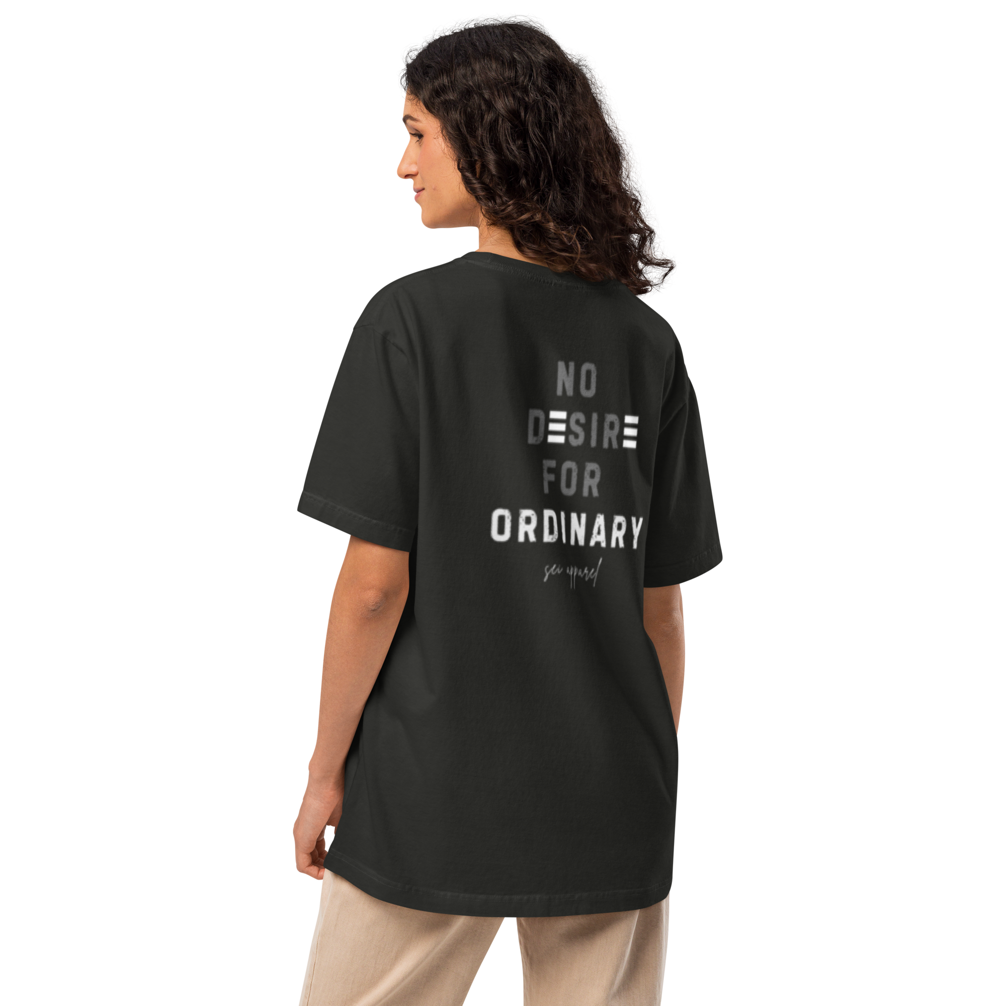 No Desire For Ordinary Tee (White logo)