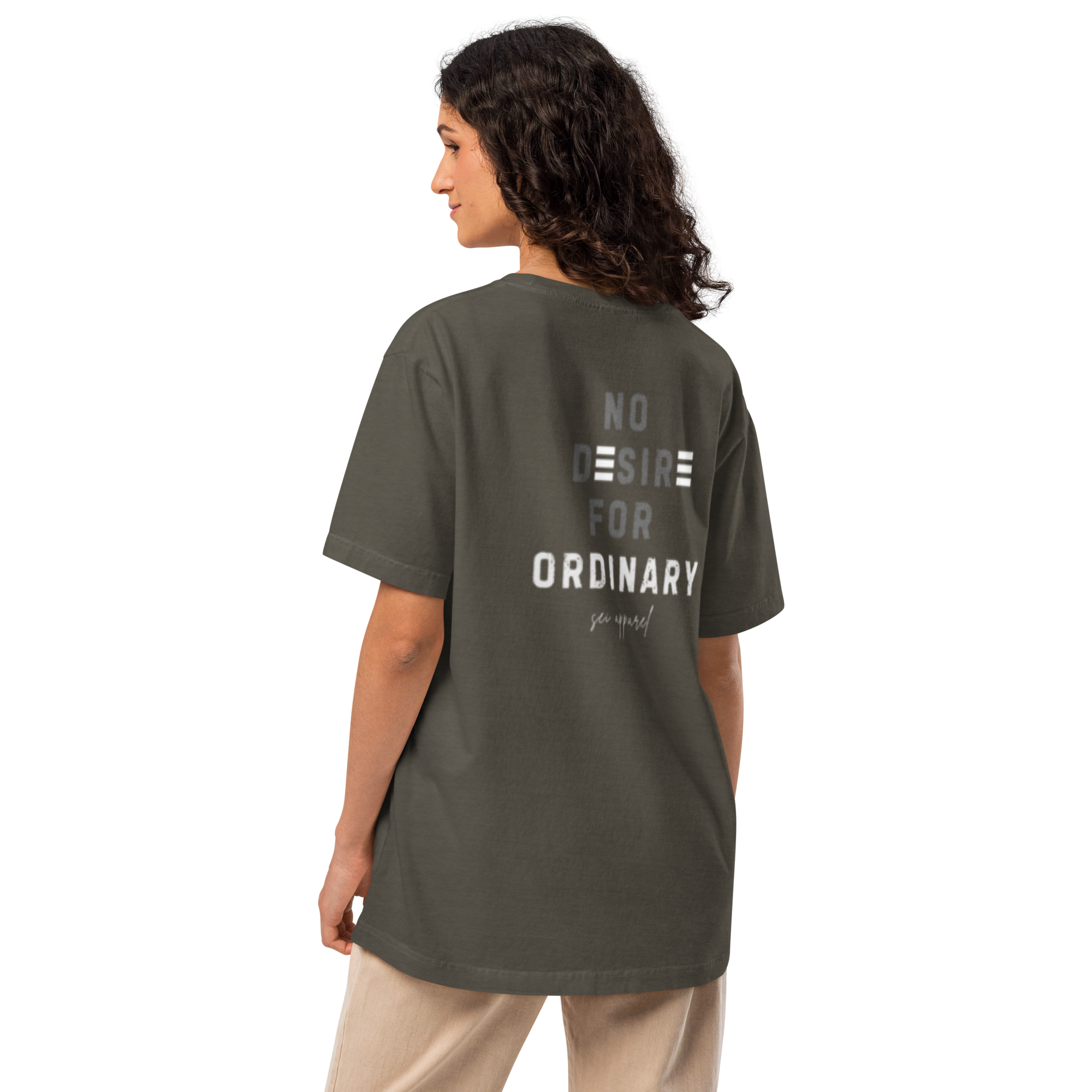No Desire For Ordinary Tee (White logo)