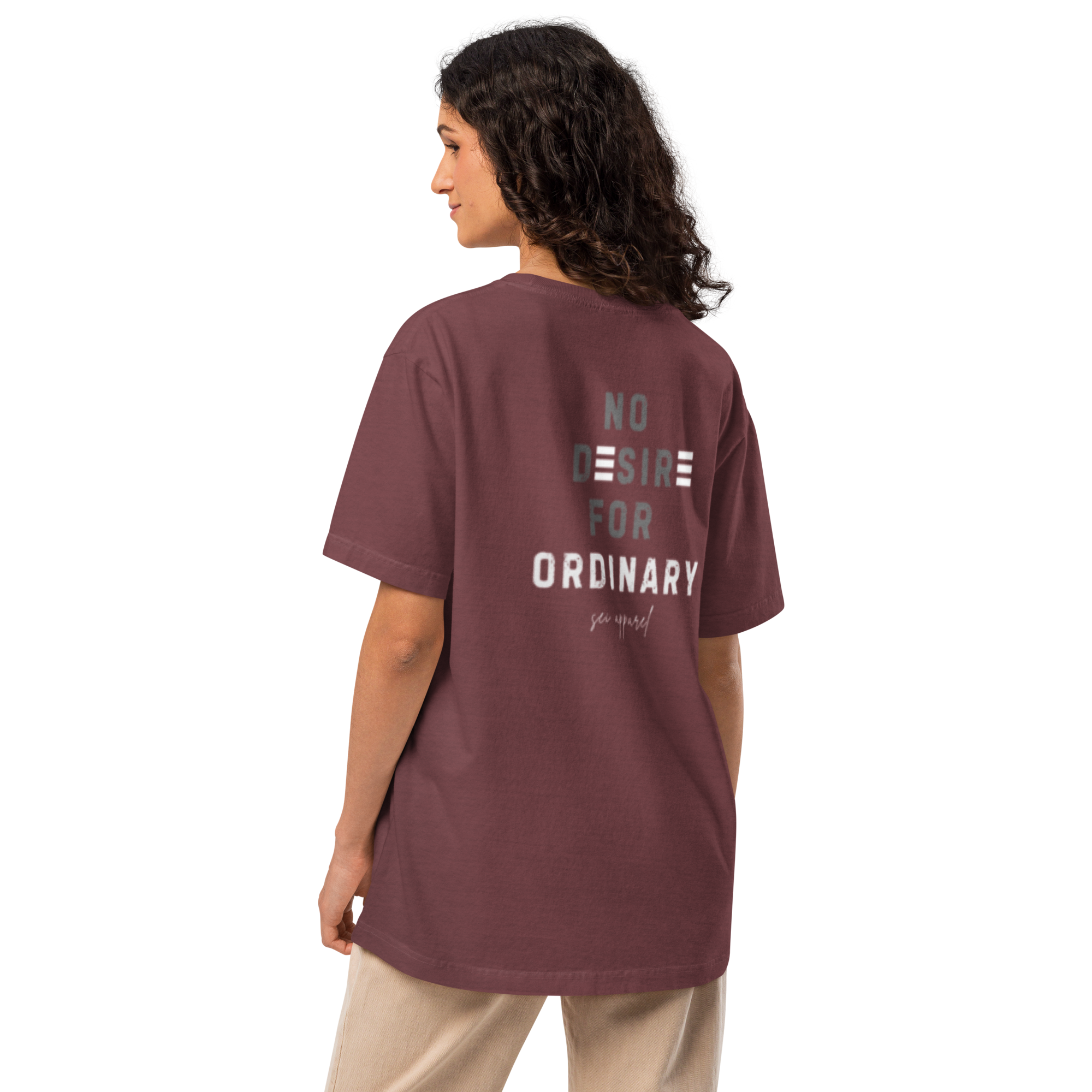 No Desire For Ordinary Tee (White logo)
