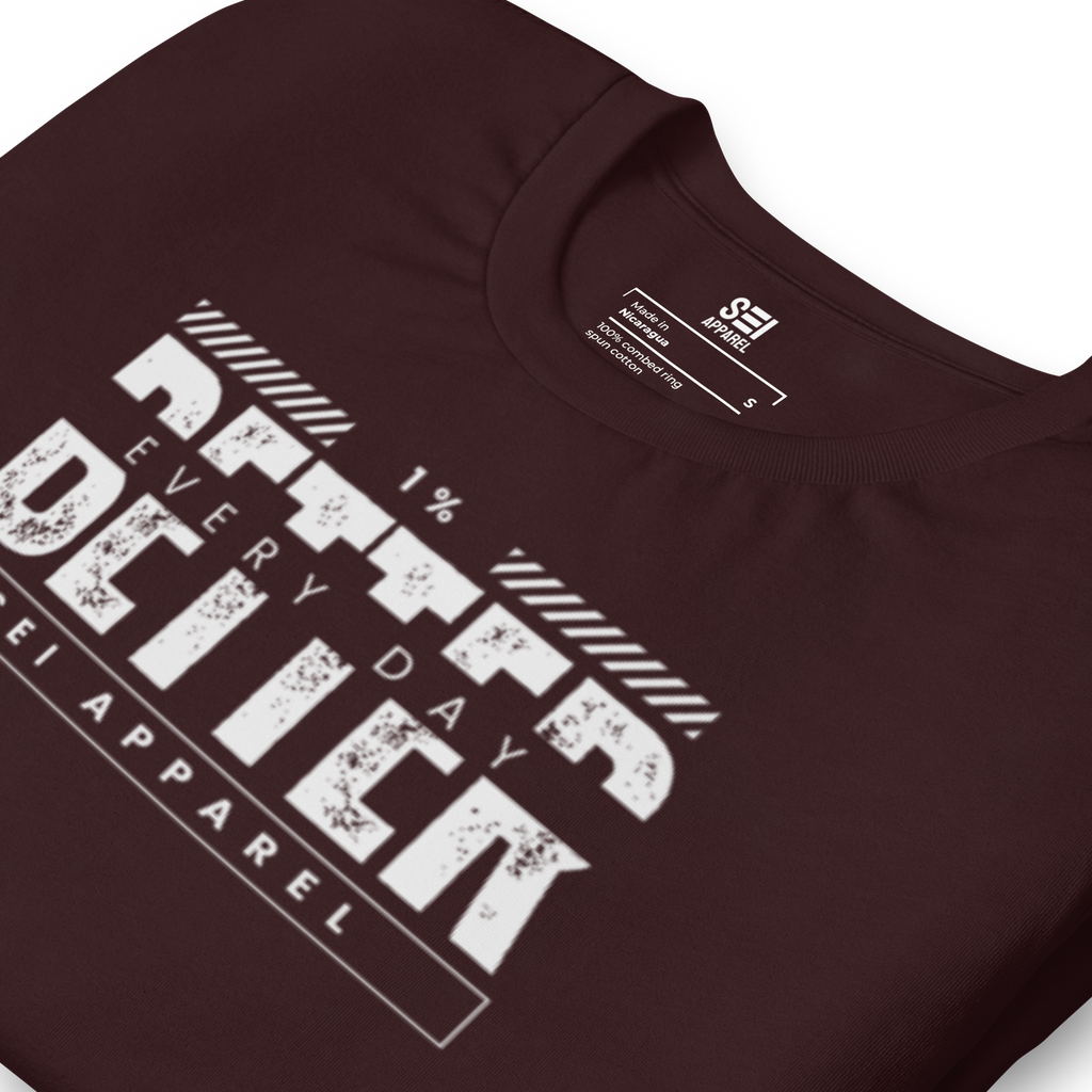 1% Better Every Day Tee (white logo)